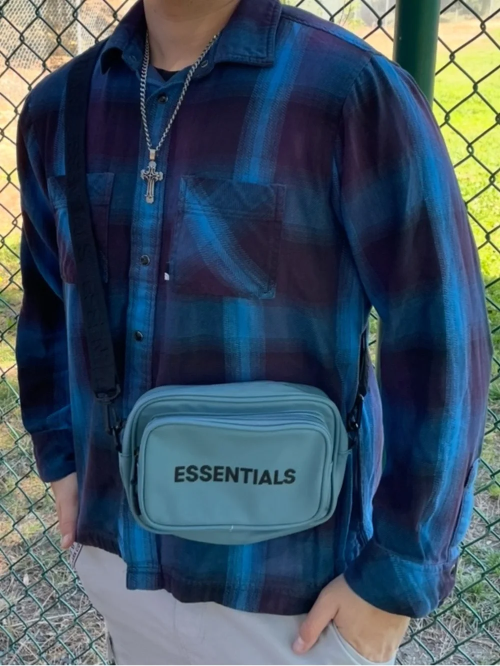 THE NORTH FACE MEN LONG SLEEVE BUTTON DOWN FLANNEL SHIRT CHECK PLAID peacock gym